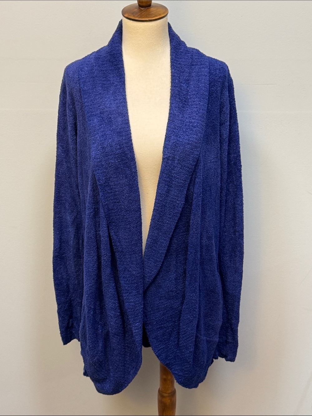 Barefoot Dreams CozyChic Lite blue cardigan women’s sz M